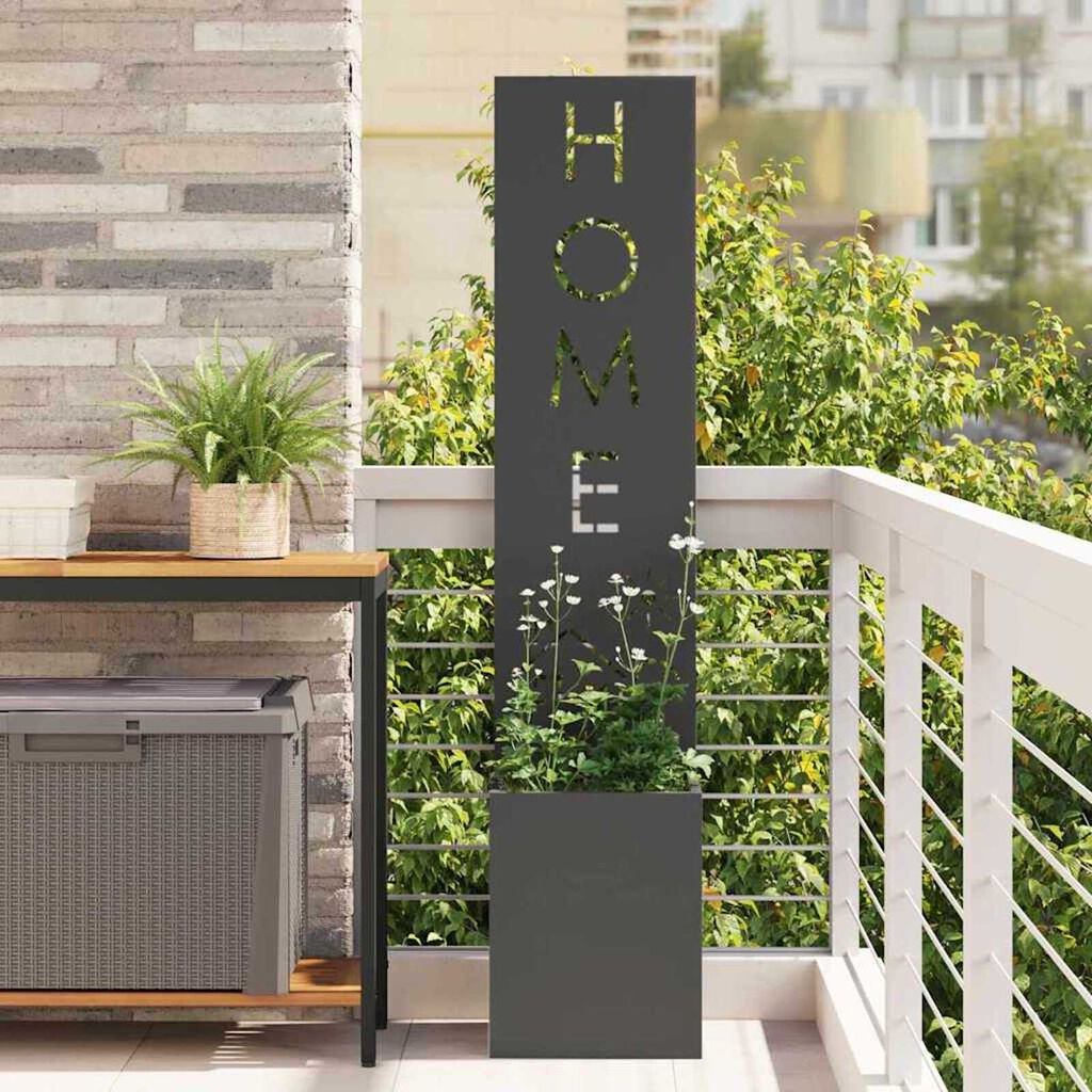 vidaXL Οθόνη Ιδιωτικότητας Κήπου Μαιανδρικό σχέδιο Μαύρο 32 x 140 εκ.