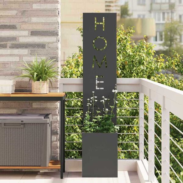 vidaXL Οθόνη Ιδιωτικότητας Κήπου Μαιανδρικό σχέδιο Μαύρο 32 x 140 εκ.