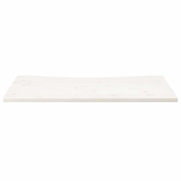 vidaXL Επιφάνεια Γραφείου Λευκή 100x60x2,5 εκ. από Μασίφ Ξύλο Πεύκου