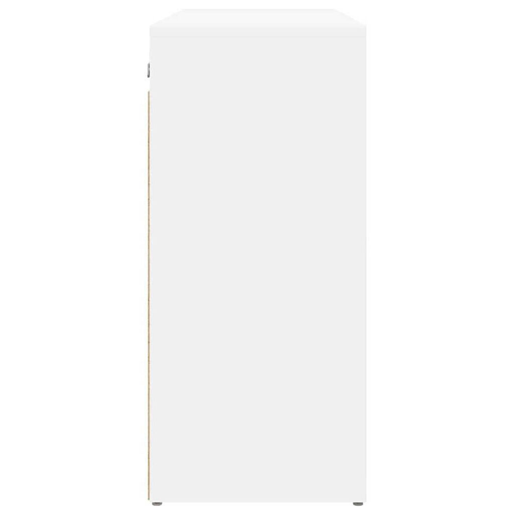 vidaXL Ντουλάπα Παπουτσιών Λευκό 77.5 x 30 x 67 εκ. Επεξεργασμένο ξύλο