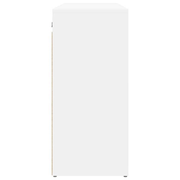 vidaXL Ντουλάπα Παπουτσιών Λευκό 77.5 x 30 x 67 εκ. Επεξεργασμένο ξύλο
