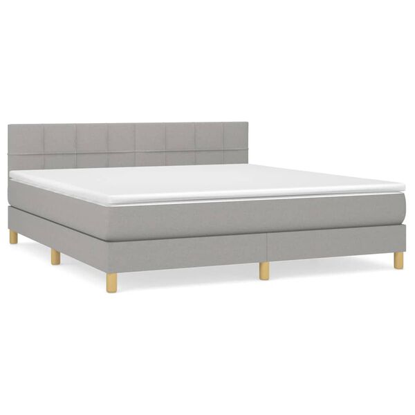 vidaXL &Kappa;&rho;&epsilon;&beta;ά&tau;&iota; Boxspring &mu;&epsilon; &Sigma;&tau;&rho;ώ&mu;&alpha; &Alpha;&nu;. &Pi;&rho;ά&sigma;&iota;&nu;&omicron; 160x200&epsilon;&kappa; &Upsilon;&phi;&alpha;&sigma;&mu;ά&tau;&iota;&nu;&omicron;