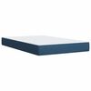 vidaXL Κρεβάτι Boxspring με Στρώμα Μπλε 120x190 εκ. Υφασμάτινο