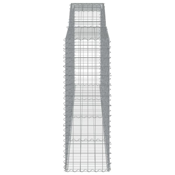 vidaXL Συρματοκιβώτια Τοξωτά 4 τεμ. 400x50x140/160 εκ. Γαλβαν. Ατσάλι