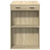 vidaXL Τραπέζι Μπαρ Sonoma Δρυς 102x70x103,5 εκ. Επεξεργ. Ξύλο