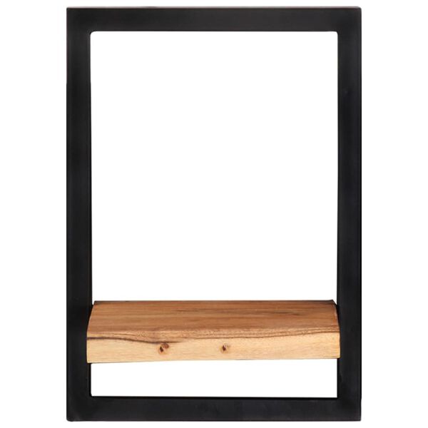 vidaXL Ράφια Τοίχου 2 Τεμ. 25x25x35 εκ. Μασίφ Ξύλο Ακακίας & Ατσάλι