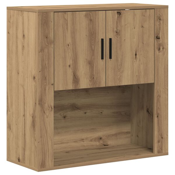 vidaXL Ντουλάπα Τοίχου Καλλιτεχνικού Δρυός 80x33x80 εκ. Μοριοσανίδα