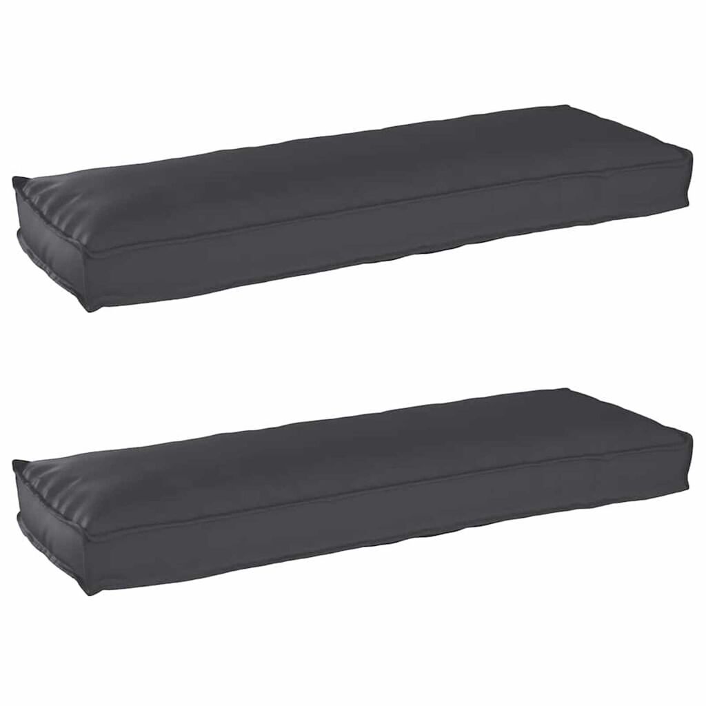 vidaXL Σετ Μαξιλαριών Πάγου 2 pcs Μαύρο 120 x 40 x 8 εκ Ύφασμα Oxford