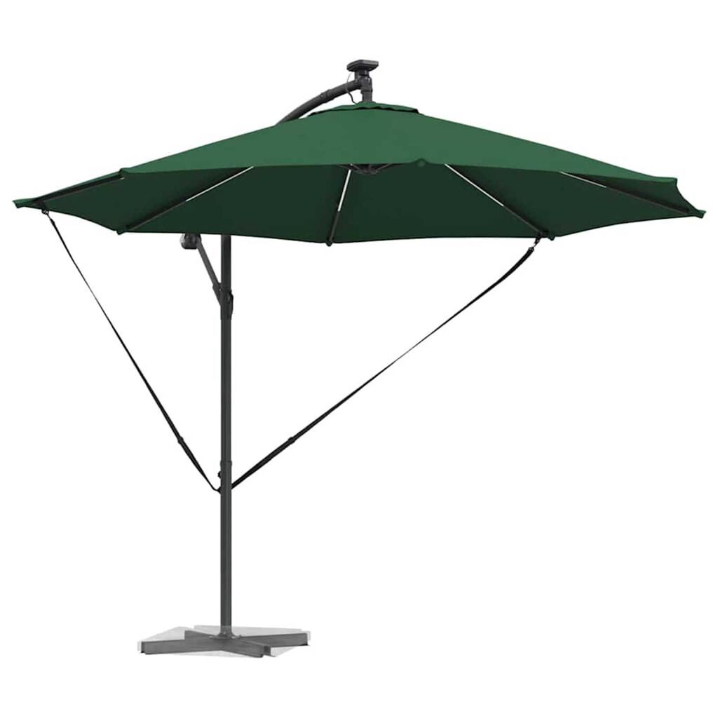 vidaXL Ομπρέλα Cantilever Banana Πράσινο 294 x 294 x 248 cm