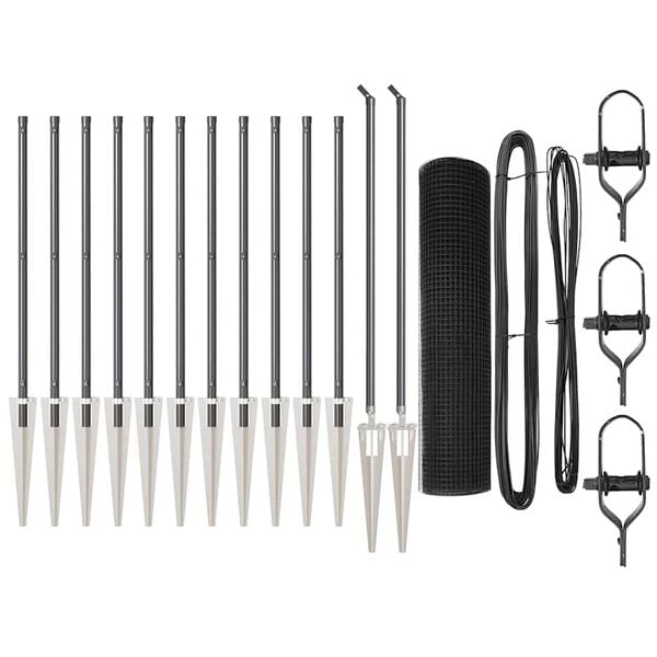 vidaXL &Sigma;&tau;ύ&lambda;&omicron;&sigmaf; &Pi;&epsilon;&rho;&iota;&phi;&rho;ά&xi;&epsilon;&omega;&nu; &Gamma;&kappa;&rho;&iota; 25 x 0,6 &mu; (12 x 12 &chi;&iota;&lambda;&iota;&omicron;&sigma;&tau;ά &pi;&lambda;έ&gamma;&mu;&alpha;)