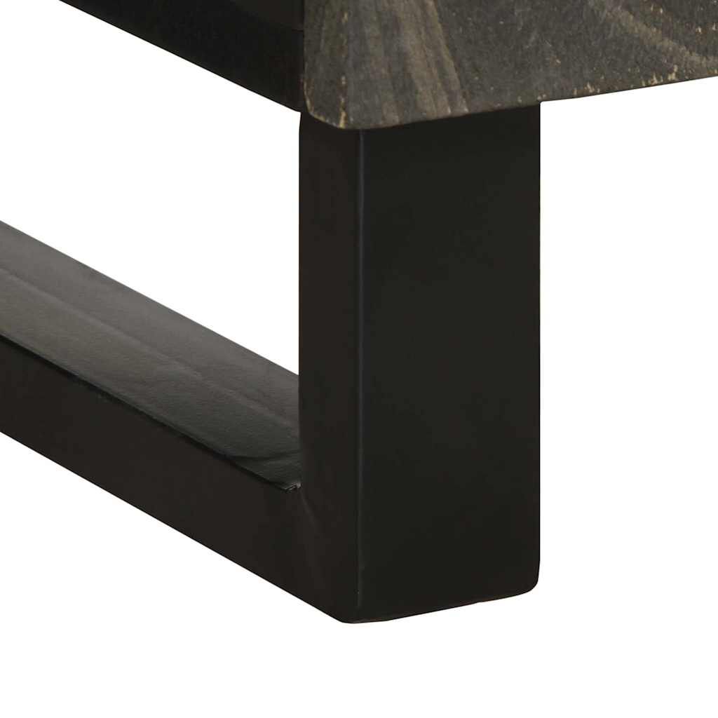 vidaXL Σκευοθήκη μαύρο 40x33x75 cm μασίφ ξύλο Μάνγκο