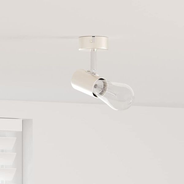 vidaXL Σποτ οροφής Βουρτσισμένο Νίκελ 6.5 x 6 x 11.5 εκ Ατσάλι