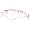 vidaXL Μαξιλάρια Παλέτας Κήπου 2 τεμ. Taupe 50x50x7 εκ. Oxford Ύφασμα