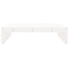 vidaXL Υποπόδιο Κήπου Λευκό 120 x 80 εκ. από Μασίφ Ξύλο Πεύκου