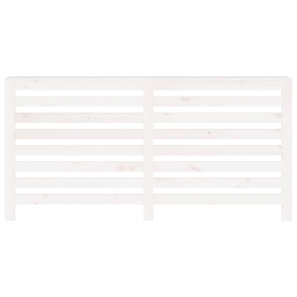 vidaXL Κάλυμμα Καλοριφέρ Λευκό 169x19x84 εκ. από Μασίφ Ξύλο Πεύκου