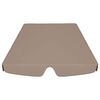 vidaXL Πανί Ανταλλακτικό για Κούνια Κήπου Taupe 150/130 x 105/70 εκ.