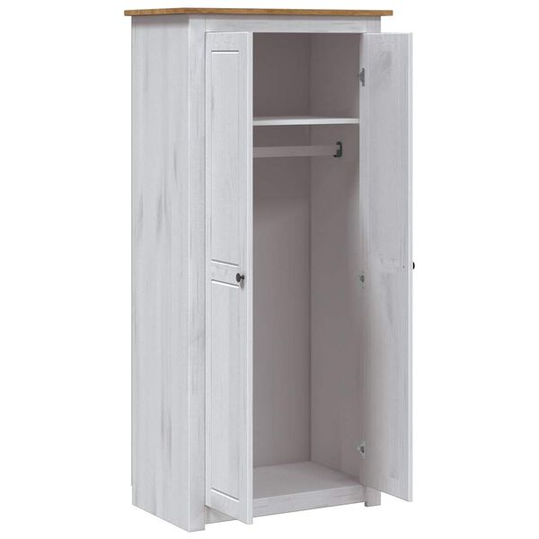 vidaXL Ντουλάπα 80 x 50 x 171,5 εκ. από Μασίφ Ξύλο Πεύκου Σειρά Panama
