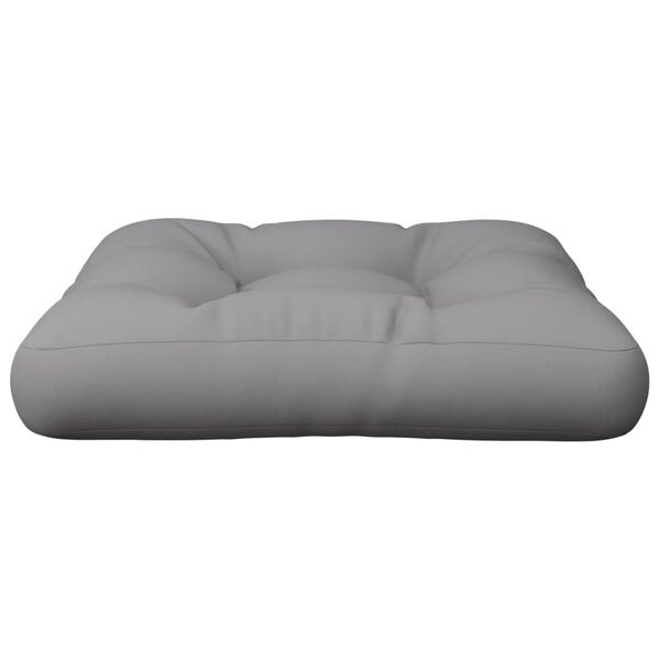 vidaXL Μαξιλάρι Παλέτας Γκρι 50 x 50 x 12 εκ. Υφασμάτινο