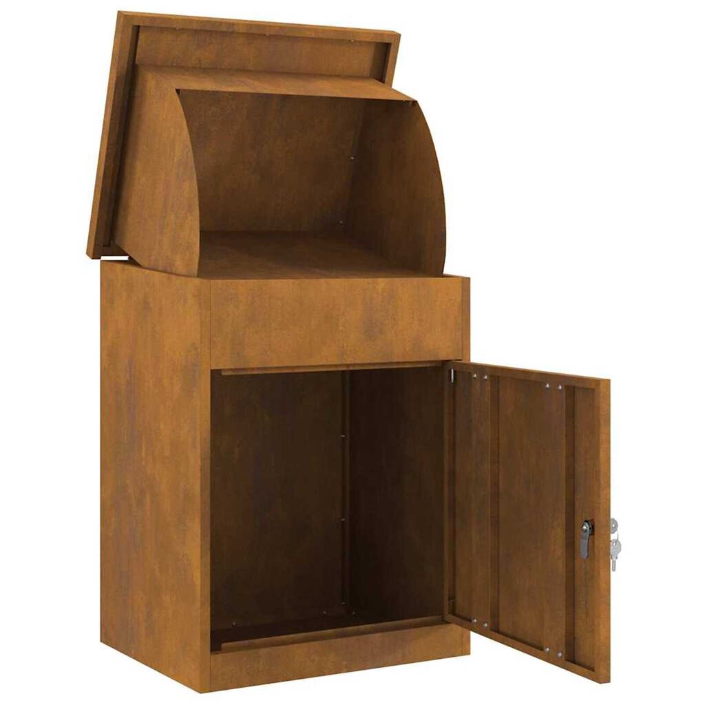 vidaXL Θυρίδα Πακέτων Σκ rusty 44 x 35 x 59 εκατοστά