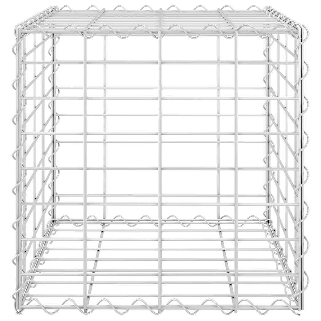 vidaXL Συρματοκιβώτιο Κύβος 40 x 40 x 40 εκ. από Ατσάλινο Σύρμα