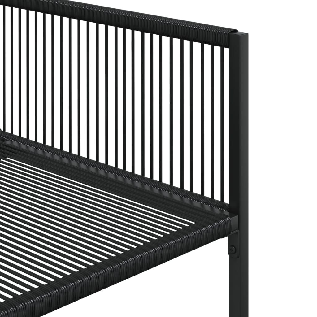 vidaXL Σετ Τραπεζαρίας Κήπου 13 Τεμαχίων Μαύρο Συνθετικό Ρατάν