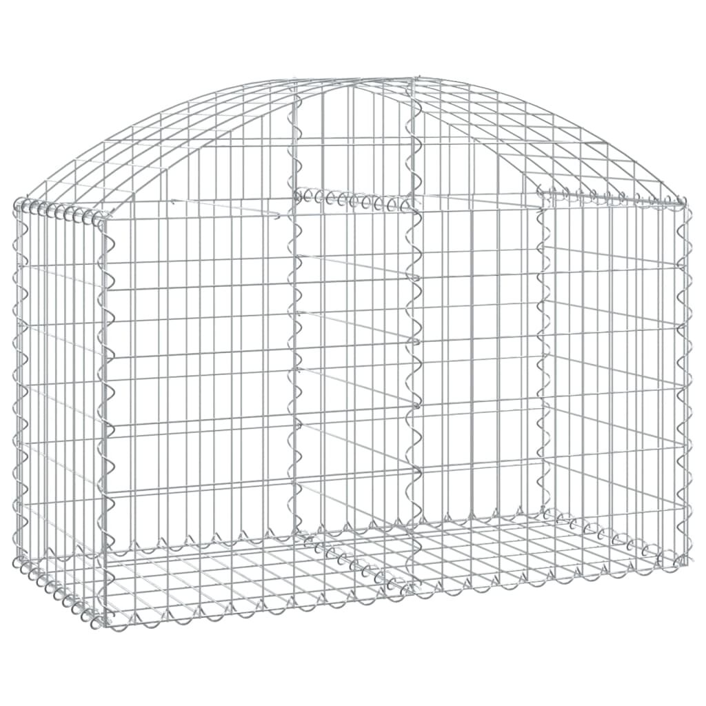 vidaXL Συρματοκιβώτιο Τοξωτό 100x50x60/80εκ. από Γαλβανισμένο Χάλυβα