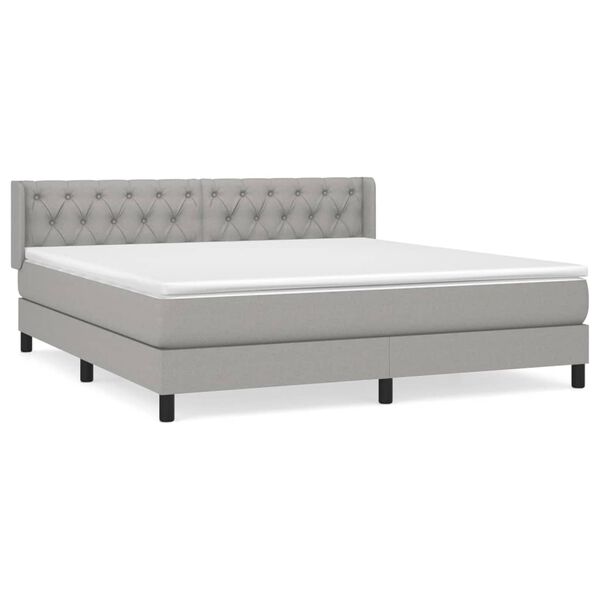 vidaXL &Kappa;&rho;&epsilon;&beta;ά&tau;&iota; Boxspring &mu;&epsilon; &Sigma;&tau;&rho;ώ&mu;&alpha; &Alpha;&nu;. &Pi;&rho;ά&sigma;&iota;&nu;&omicron; 160x200&epsilon;&kappa; &Upsilon;&phi;&alpha;&sigma;&mu;ά&tau;&iota;&nu;&omicron;