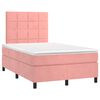 vidaXL &Kappa;&rho;&epsilon;&beta;ά&tau;&iota; Boxspring &mu;&epsilon; &Sigma;&tau;&rho;ώ&mu;&alpha; &Rho;&omicron;&zeta; 120x190 &epsilon;&kappa;. &Beta;&epsilon;&lambda;&omicron;ύ&delta;&iota;&nu;&omicron;