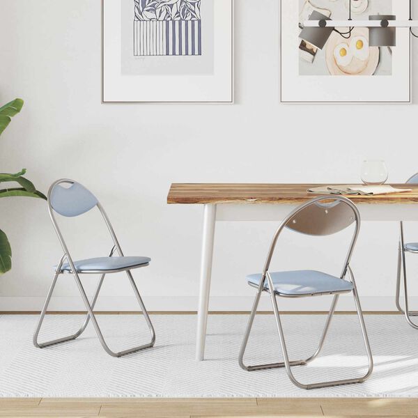 vidaXL &Pi;&tau;&upsilon;&sigma;&sigma;ό&mu;&epsilon;&nu;&eta; &Kappa;&alpha;&rho;έ&kappa;&lambda;&alpha; 2 pcs &Gamma;&kappa;&rho;&iota; 48 x 43,5 x 81 &epsilon;&kappa;. &Tau;&epsilon;&chi;&nu;&eta;&tau;ό &Delta;έ&rho;&mu;&alpha;