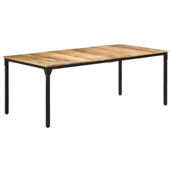 vidaXL Τραπεζαρία 200 x 100 x 76 εκ. από Ακατέργαστο Ξύλο Μάνγκο