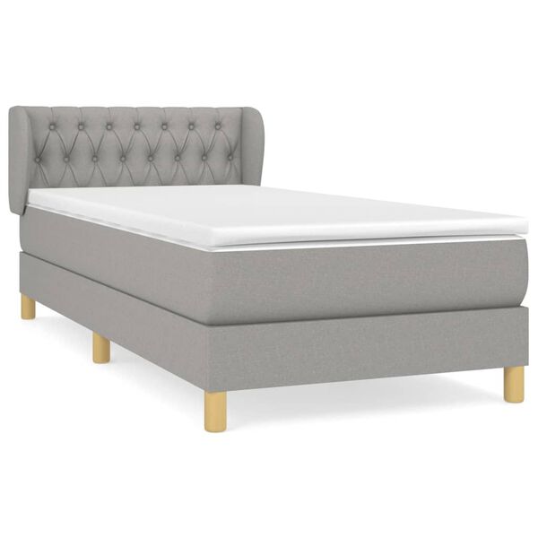 vidaXL &Kappa;&rho;&epsilon;&beta;ά&tau;&iota; Boxspring &mu;&epsilon; &Sigma;&tau;&rho;ώ&mu;&alpha; &Alpha;&nu;&omicron;&iota;&chi;&tau;ό &Gamma;&kappa;&rho;&iota; 90x190 &epsilon;&kappa;. &Upsilon;&phi;&alpha;&sigma;&mu;ά&tau;&iota;&nu;&omicron;