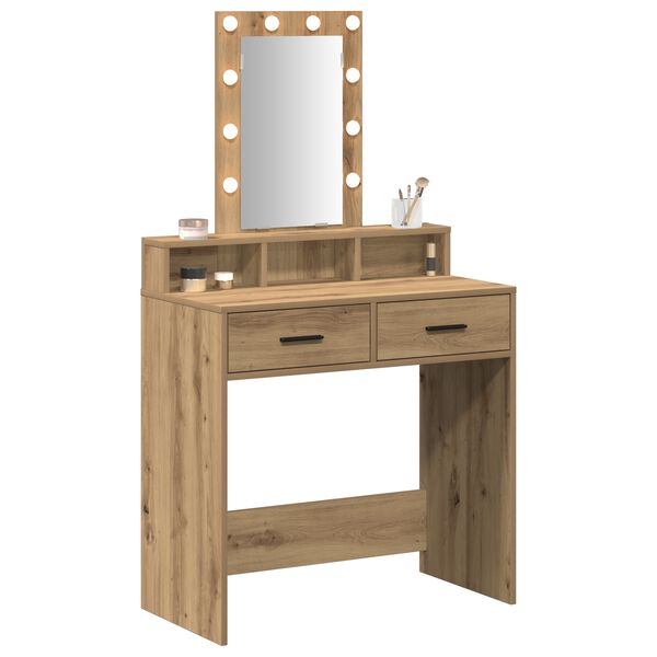 vidaXL Τραπέζι περιποίησης Καφέ 79 x 41 x 140 εκ. Επεξεργασμένο ξύλο