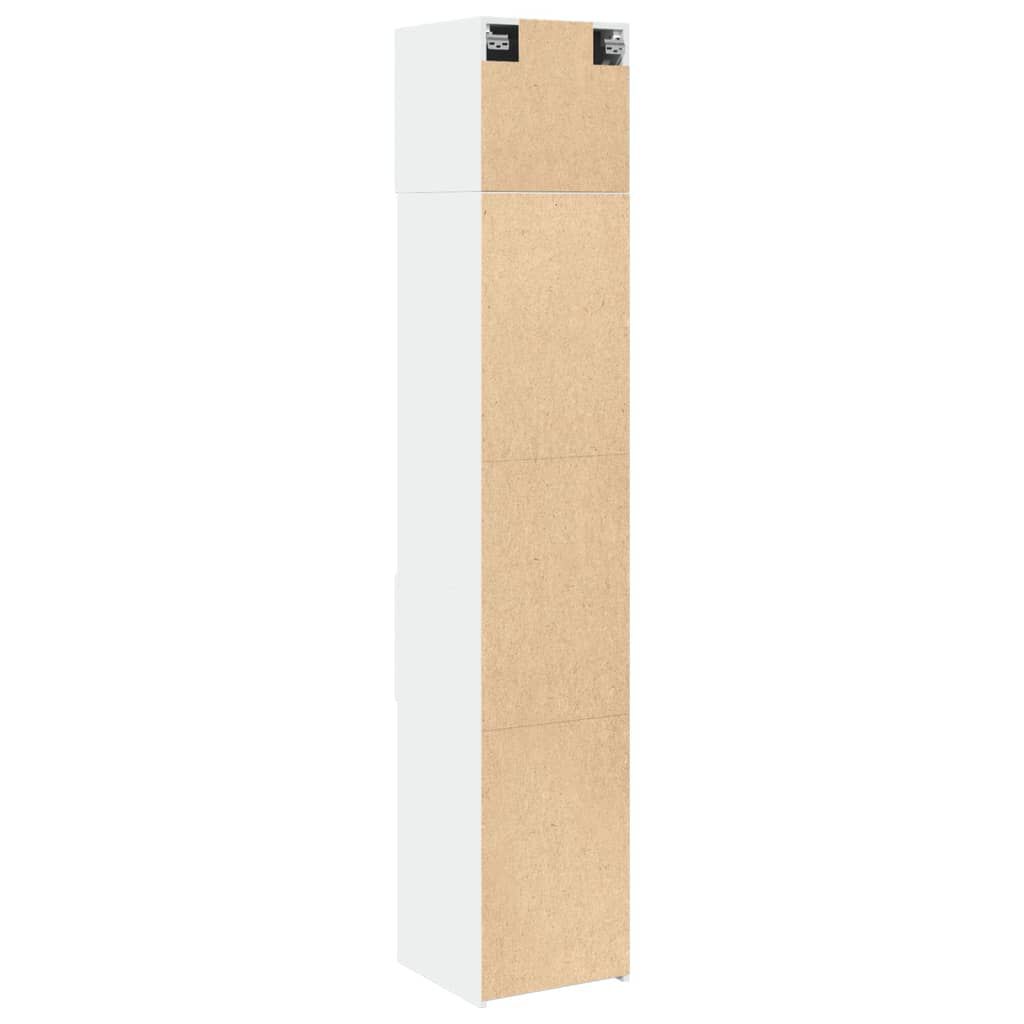 vidaXL Ντουλάπι Αποθήκευσης Στενό Λευκό 40x42,5x225 εκ. Επεξεργ. Ξύλο
