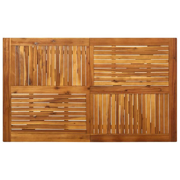 vidaXL Τραπέζι Κήπου 150 x 90 x 75 εκ. από Μασίφ Ξύλο Ακακίας