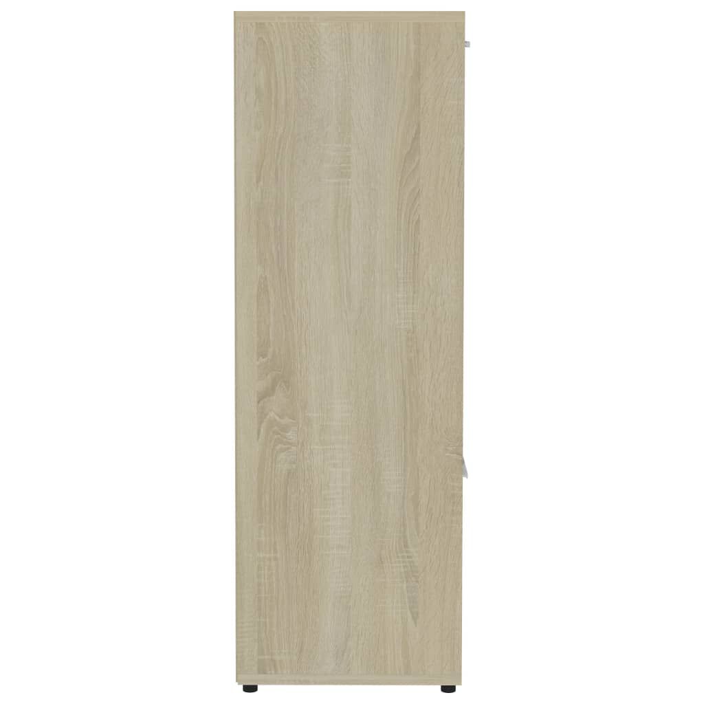 vidaXL Βιβλιοθήκη Χρώμα Sonoma Δρυς 90 x 30 x 90 εκ. από Επεξ. Ξύλο
