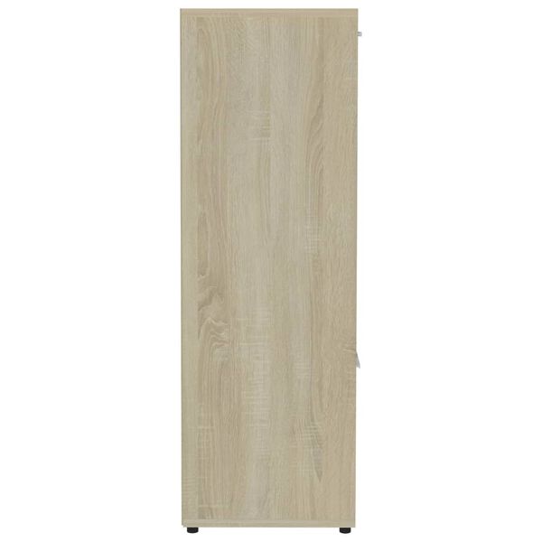 vidaXL Βιβλιοθήκη Χρώμα Sonoma Δρυς 90 x 30 x 90 εκ. από Επεξ. Ξύλο