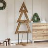 vidaXL Χριστουγεννιάτικο Δέντρο με βάση Καφέ 180 cm Μασίφ ξύλο teak