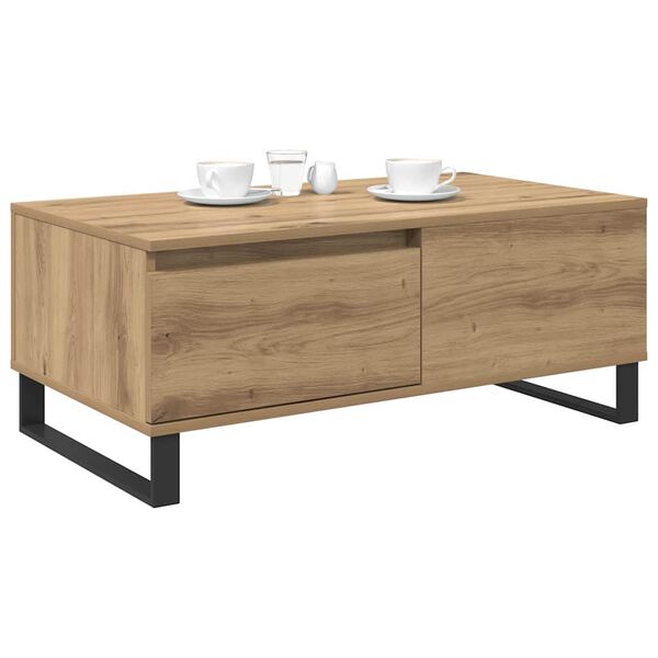 vidaXL &Tau;&rho;&alpha;&pi;&epsilon;&zeta;ά&kappa;&iota; &sigma;&alpha;&lambda;&omicron;&nu;&iota;&omicron;ύ &mu;&epsilon; &sigma;&upsilon;&rho;&tau;ά&rho;&iota; Artisan Oak 90 x 50 x 36,5 &epsilon;&kappa;