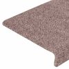 vidaXL Αυτοκόλλητα Πατάκια Σκαλιών 30 τεμ. 65x21x4 εκ. Κρεμ Ορθογώνια Άκρη