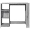 vidaXL Τραπέζι Κονσόλα Γκρι Sonoma 124x46x103,5 εκ. από Επεξεργ. Ξύλο