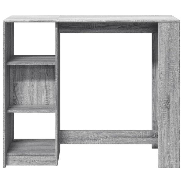 vidaXL Τραπέζι Κονσόλα Γκρι Sonoma 124x46x103,5 εκ. από Επεξεργ. Ξύλο
