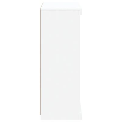 vidaXL Μπουφές με Φώτα LED Λευκός 60,5 x 37 x 100 εκ.