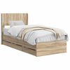 vidaXL &Kappa;&alpha;&lambda;ά&theta;&iota; &mu;&epsilon; &alpha;&pi;&omicron;&theta;ή&kappa;&eta; &kappa;&alpha;&iota; &kappa;&epsilon;&phi;&alpha;&lambda;ά&rho;&iota; Sonoma &Delta;&rho;&upsilon;&sigmaf; 90 x 200 cm