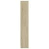 vidaXL Βιβλιοθήκη με 4 Ράφια Sonoma Δρυς 80x24x142 εκ. Επεξ. Ξύλο