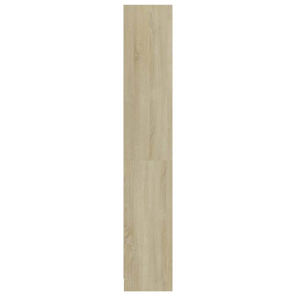 vidaXL Βιβλιοθήκη με 4 Ράφια Sonoma Δρυς 80x24x142 εκ. Επεξ. Ξύλο