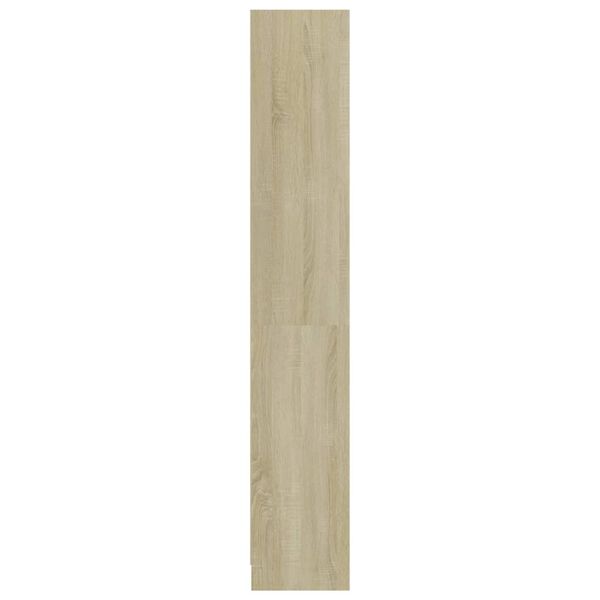 vidaXL Βιβλιοθήκη με 4 Ράφια Sonoma Δρυς 80x24x142 εκ. Επεξ. Ξύλο