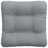 vidaXL Μαξιλάρια καθισμάτων 4 pcs Ανοιχτό γκρι 40 x 40 x 12 εκ. ύφασμα