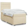 vidaXL &Kappa;&rho;&epsilon;&beta;ά&tau;&iota; Boxspring &mu;&epsilon; &Sigma;&tau;&rho;ώ&mu;&alpha; &Kappa;&rho;&epsilon;&mu; 100 x 200 &epsilon;&kappa;. &Upsilon;&phi;&alpha;&sigma;&mu;ά&tau;&iota;&nu;&omicron;