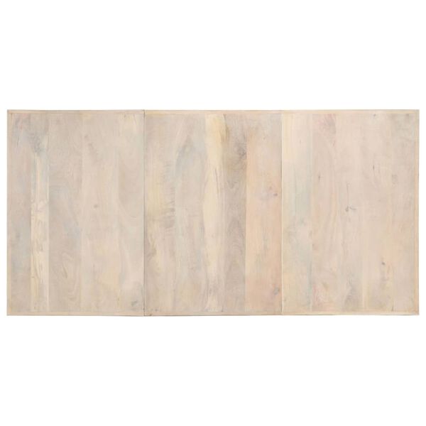 vidaXL Τραπεζαρία 180 x 90 x 76 εκ. από Μασίφ Ξεβαμμένο Ξύλο Μάνγκο