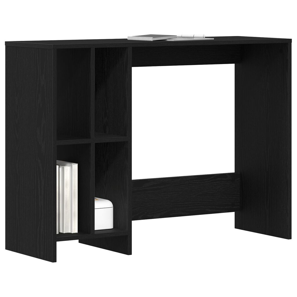 vidaXL Γραφείο Μαύρο Δρυς 102,5x35x75 εκ. από ξύλο